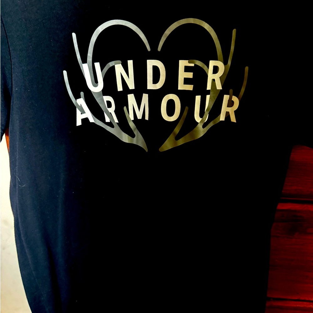 LG Black T-Shirt with White Text